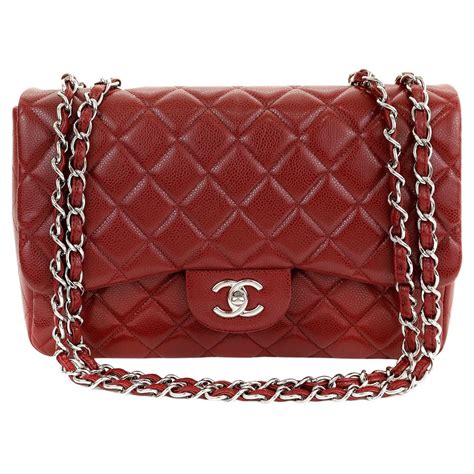 chanel classic jumbo red|Chanel jumbo price.